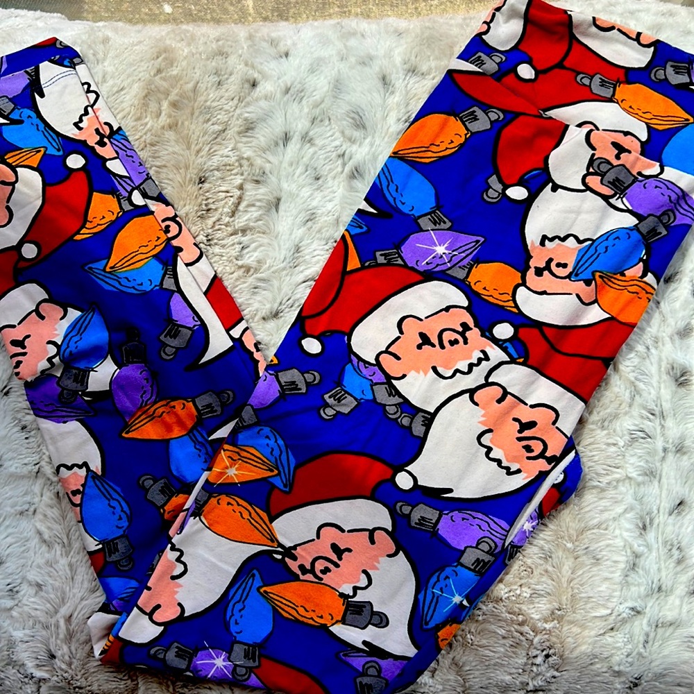 LuLaRoe Santa Theme Leggings